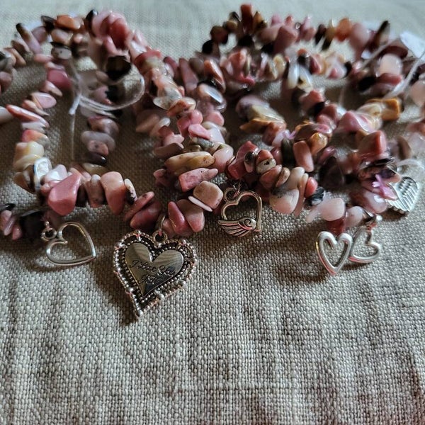 "Love" - Bracelet Rhodonite