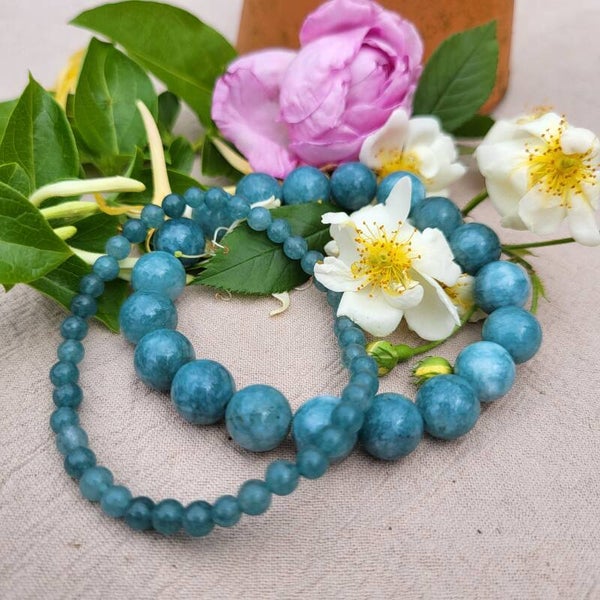 "Simplissime" - Bracelet Apatite bleue