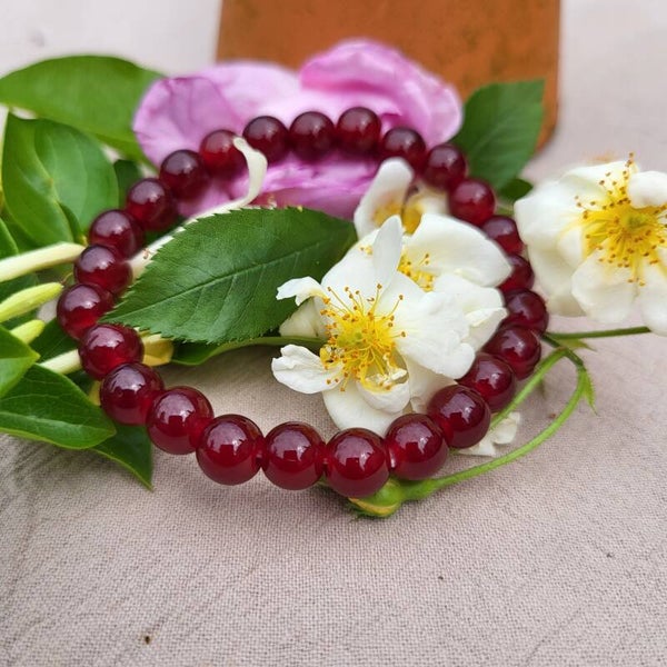 "Simplissime" - Bracelet Grenat