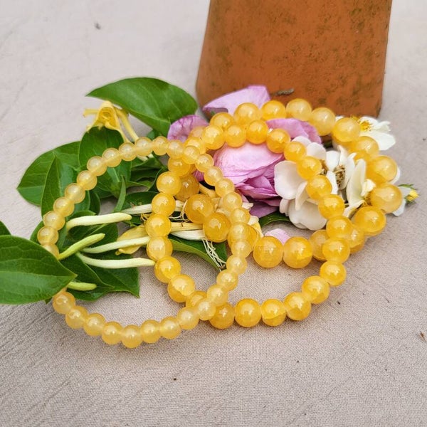 "Simplissime" - Bracelet Agate jaune