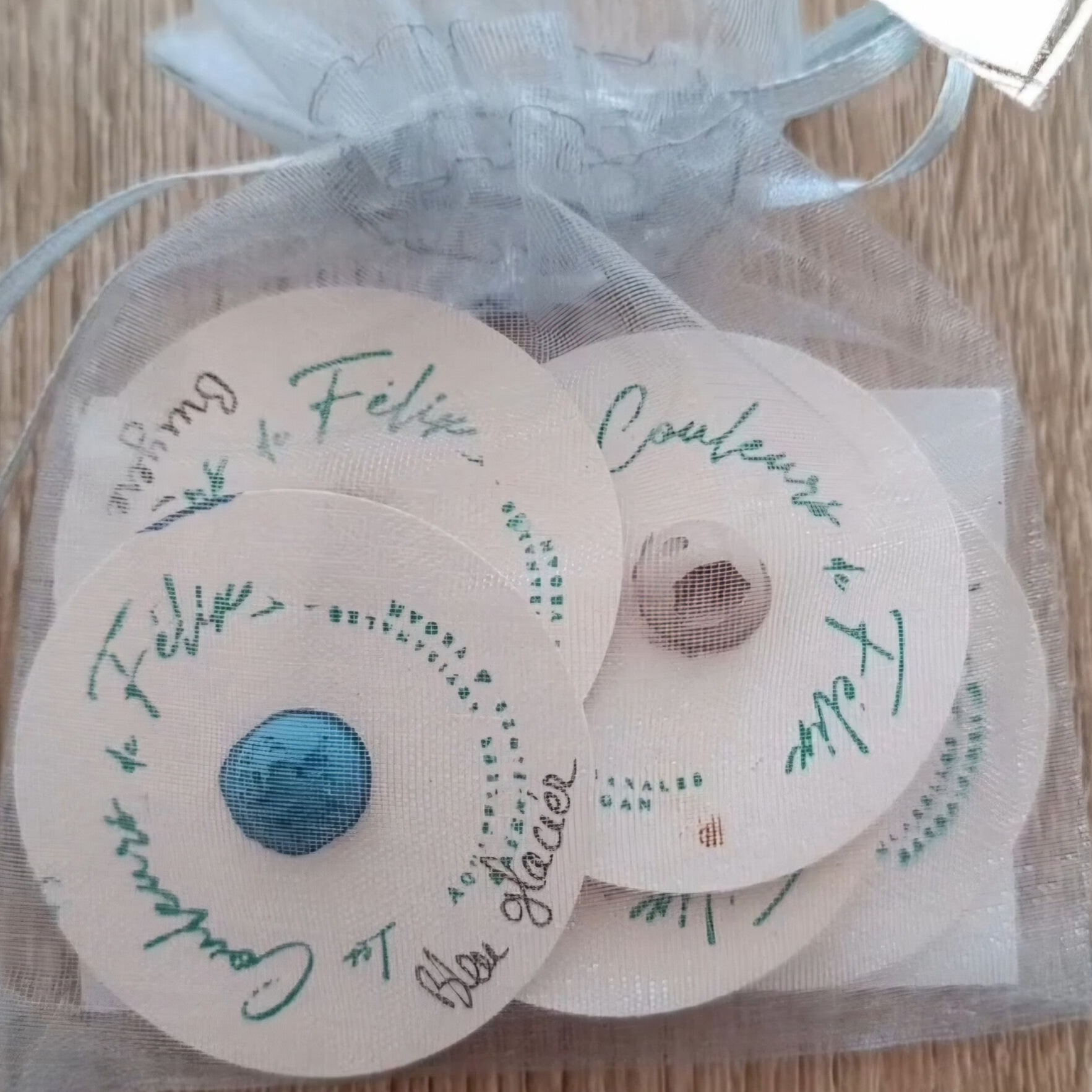 Lot de 5 échantillons d'aquarelles