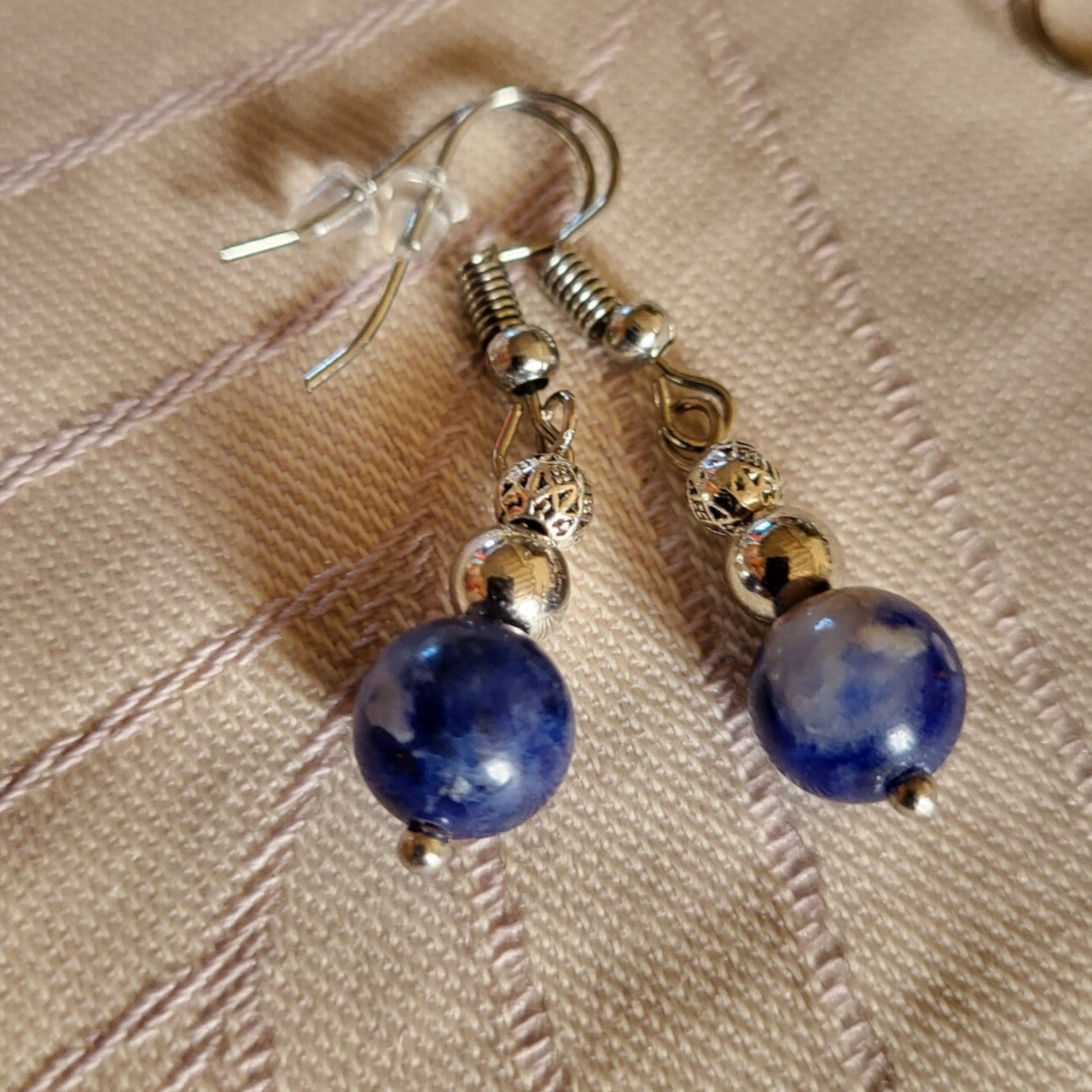 "Jodhpur" - Boucles d’oreilles Sodalite
