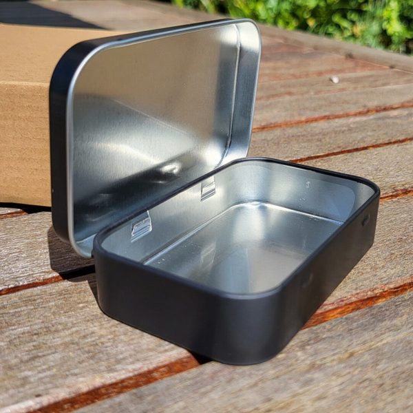 Boite métal noire (6x9,5)