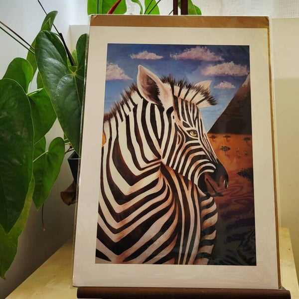 Le Zèbre - Reproduction d'art