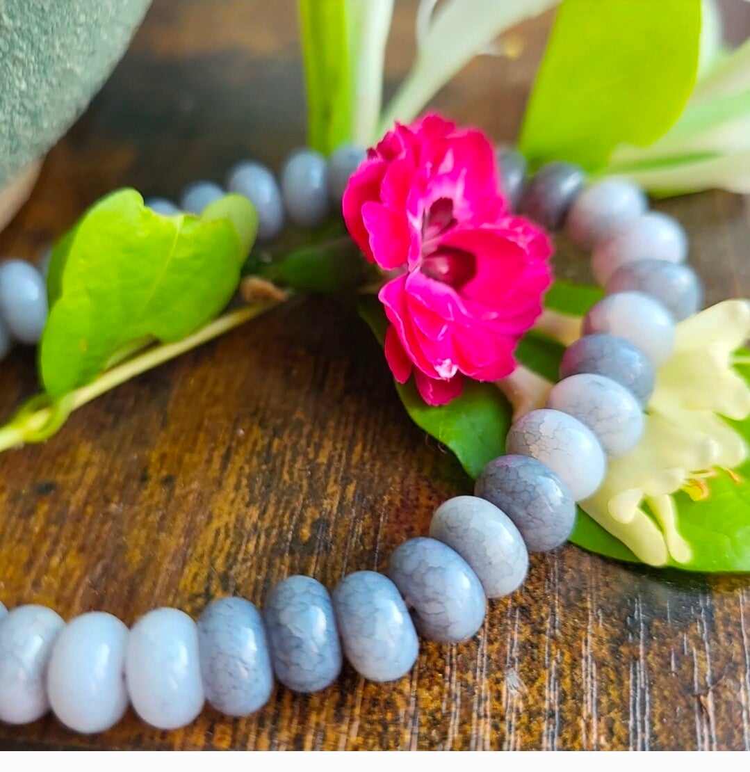 "Simplissime" - Bracelet Agate grise