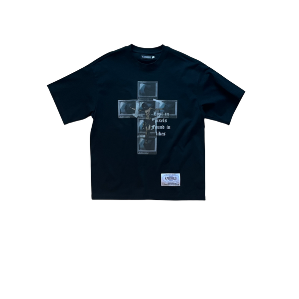 “Lost in Pixels” Tee – Black
