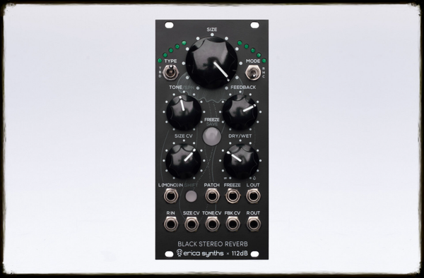 Erica Synths Black Series - Black Stereo Reverb