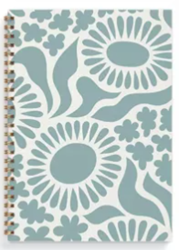 Cahier A5 Fleur Bleue