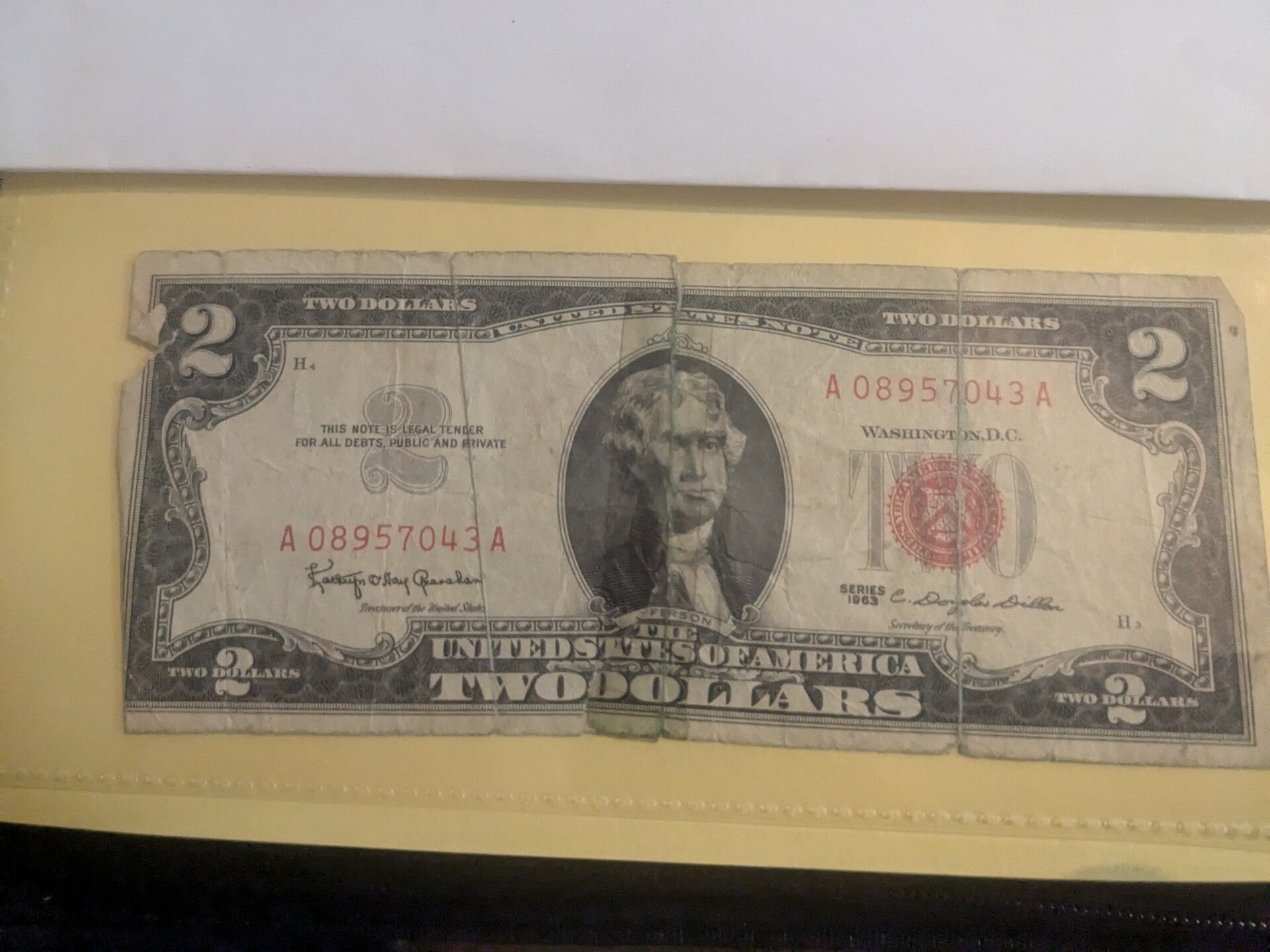 US paper currency