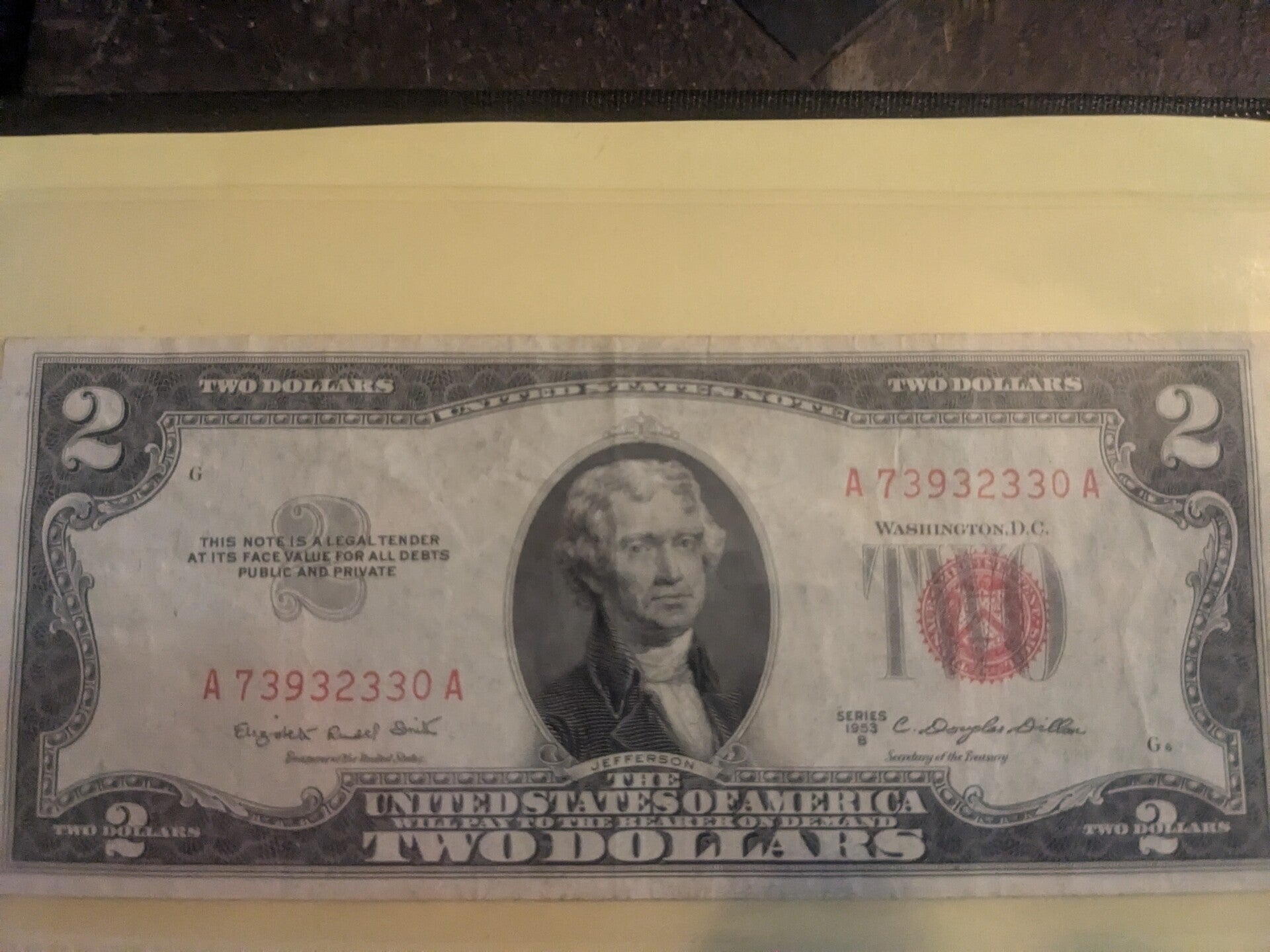 US paper currency
