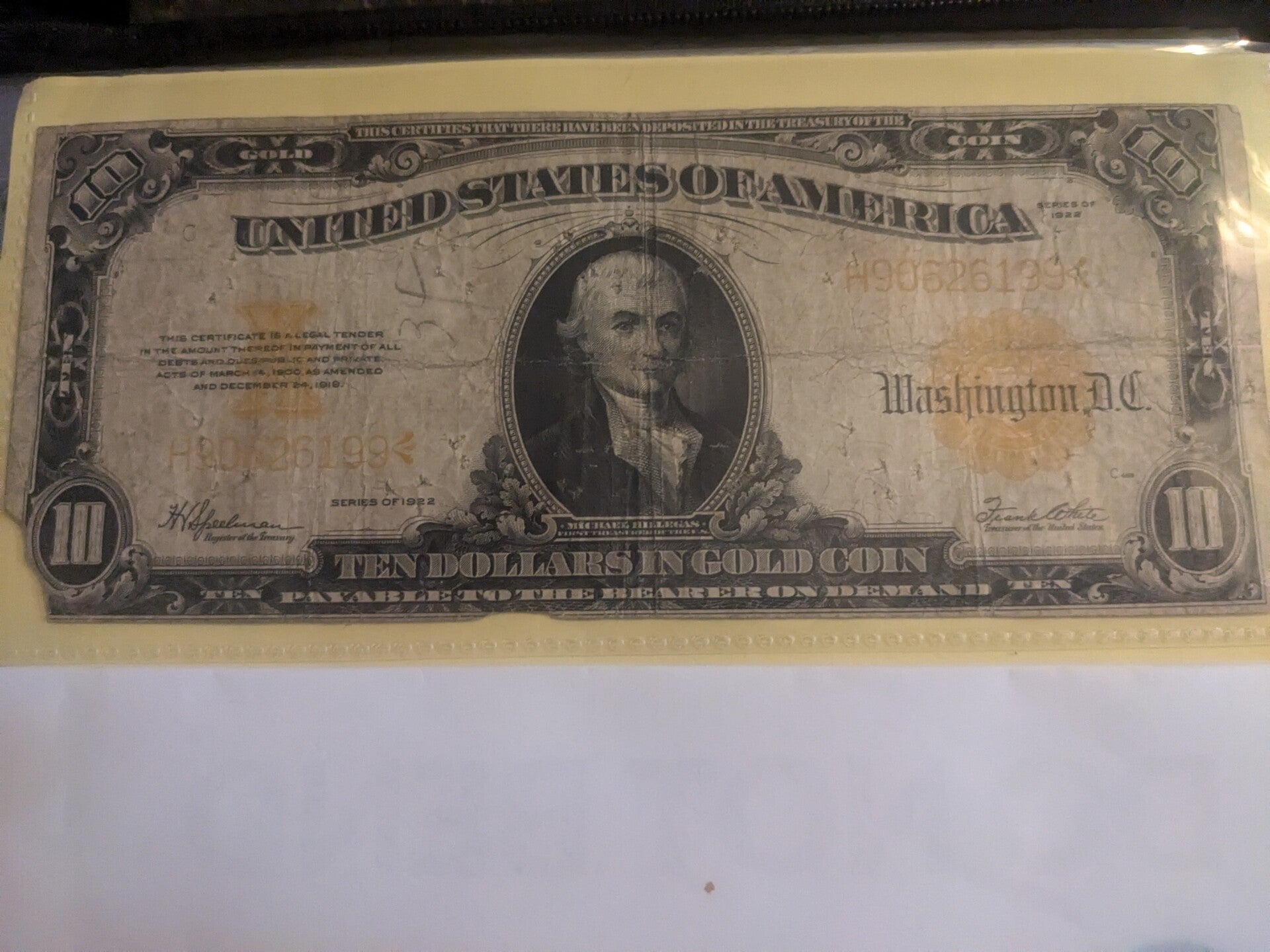 US paper currency
