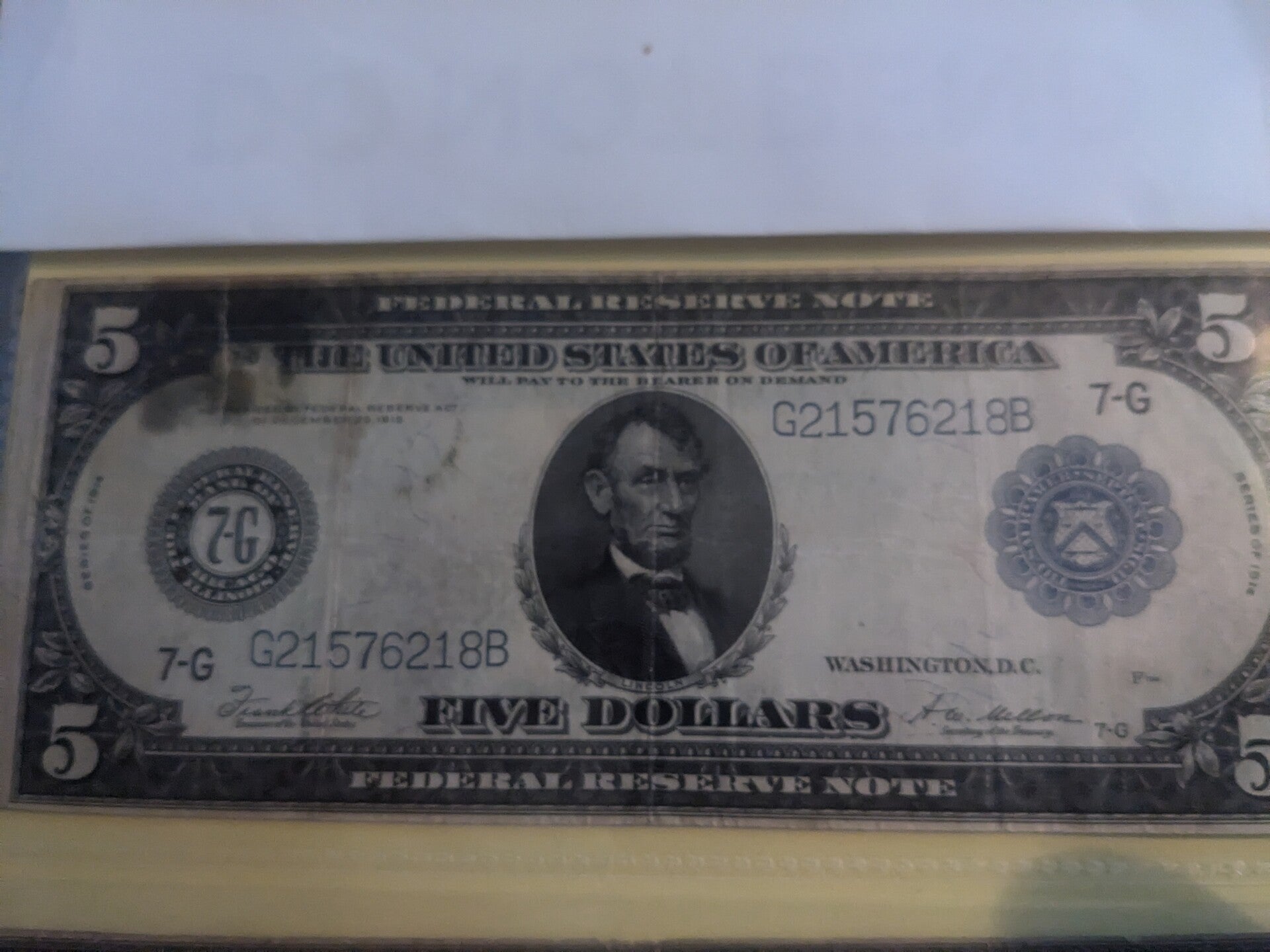 US paper currency