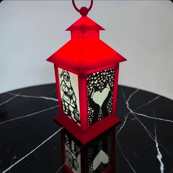 Weihnachtslampe multi bilder ca 35cm
