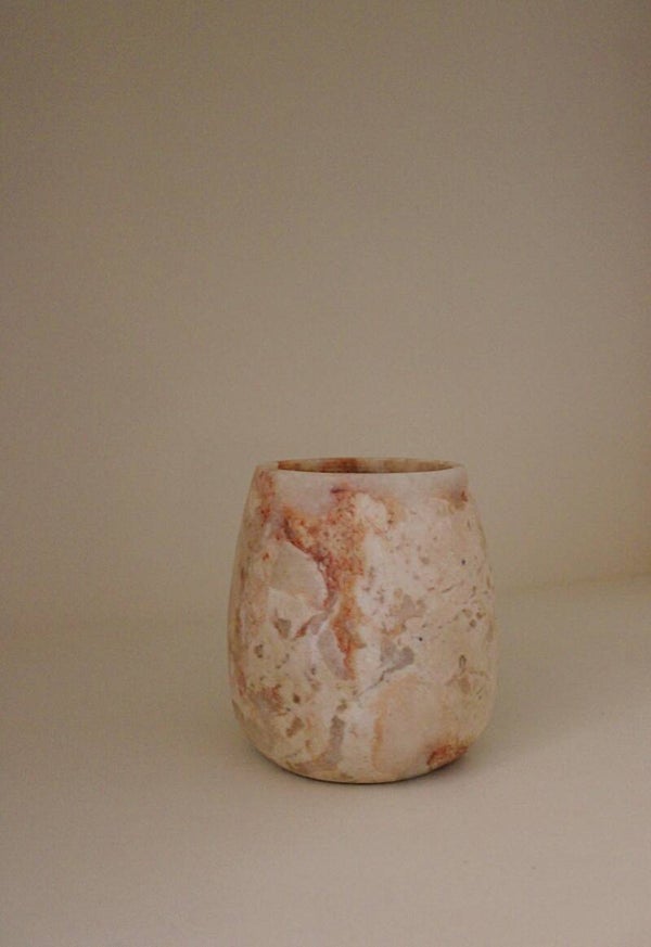 Alabaster druppel L bruin