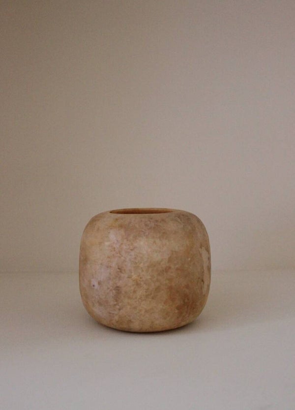 Alabaster rond M bruin