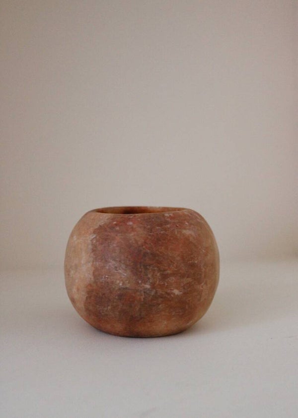 Alabaster rond S bruin