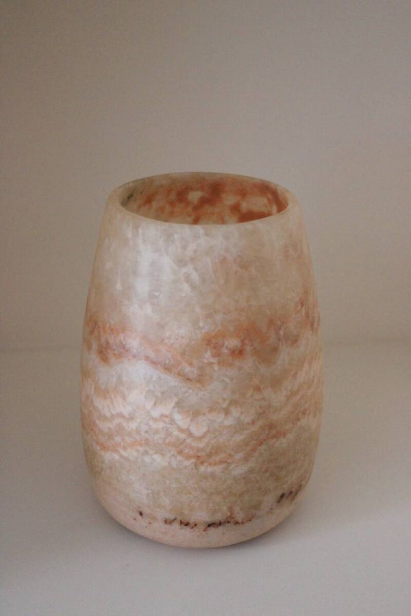 Alabaster druppel XXL bruin
