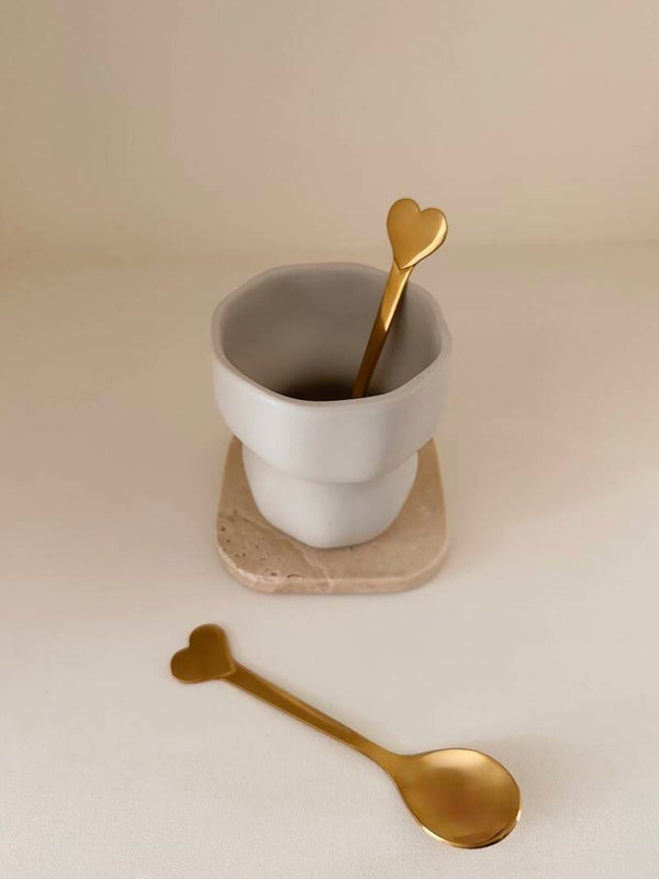 Lepeltje Gold heart luxe