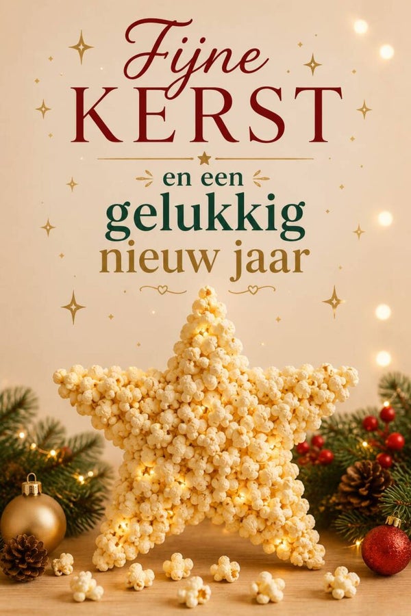Popcorn kerst kerst ster