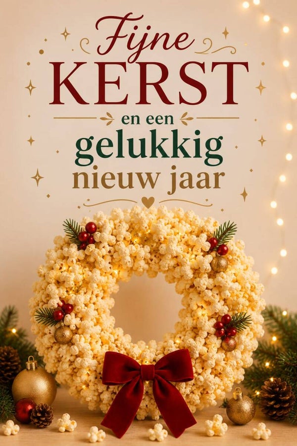 Popcorn kerst kerst krans