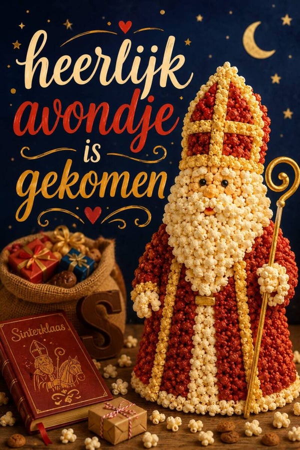 Popcorn Sinterklaas avondje is gekomen