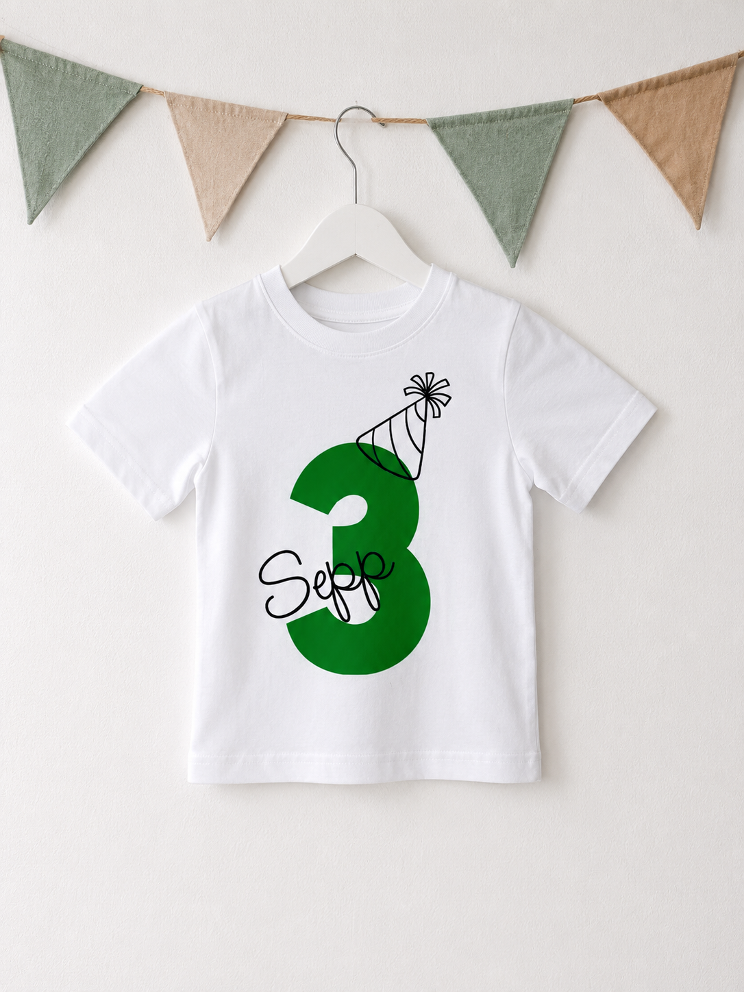 Verjaardag T-shirt met Naam & Cijfer