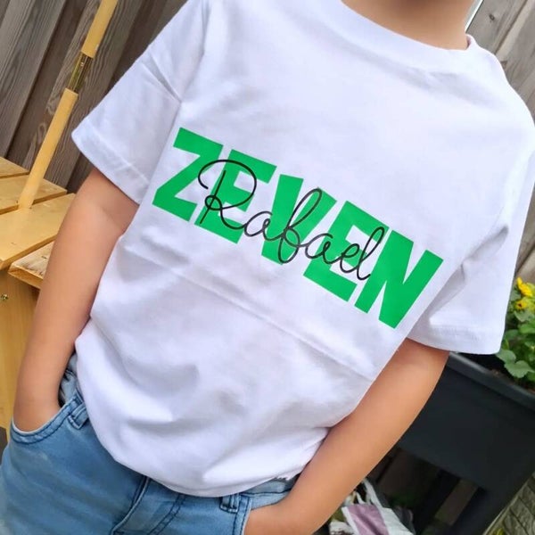 Verjaardag T-shirt met Naam & Leeftijd
