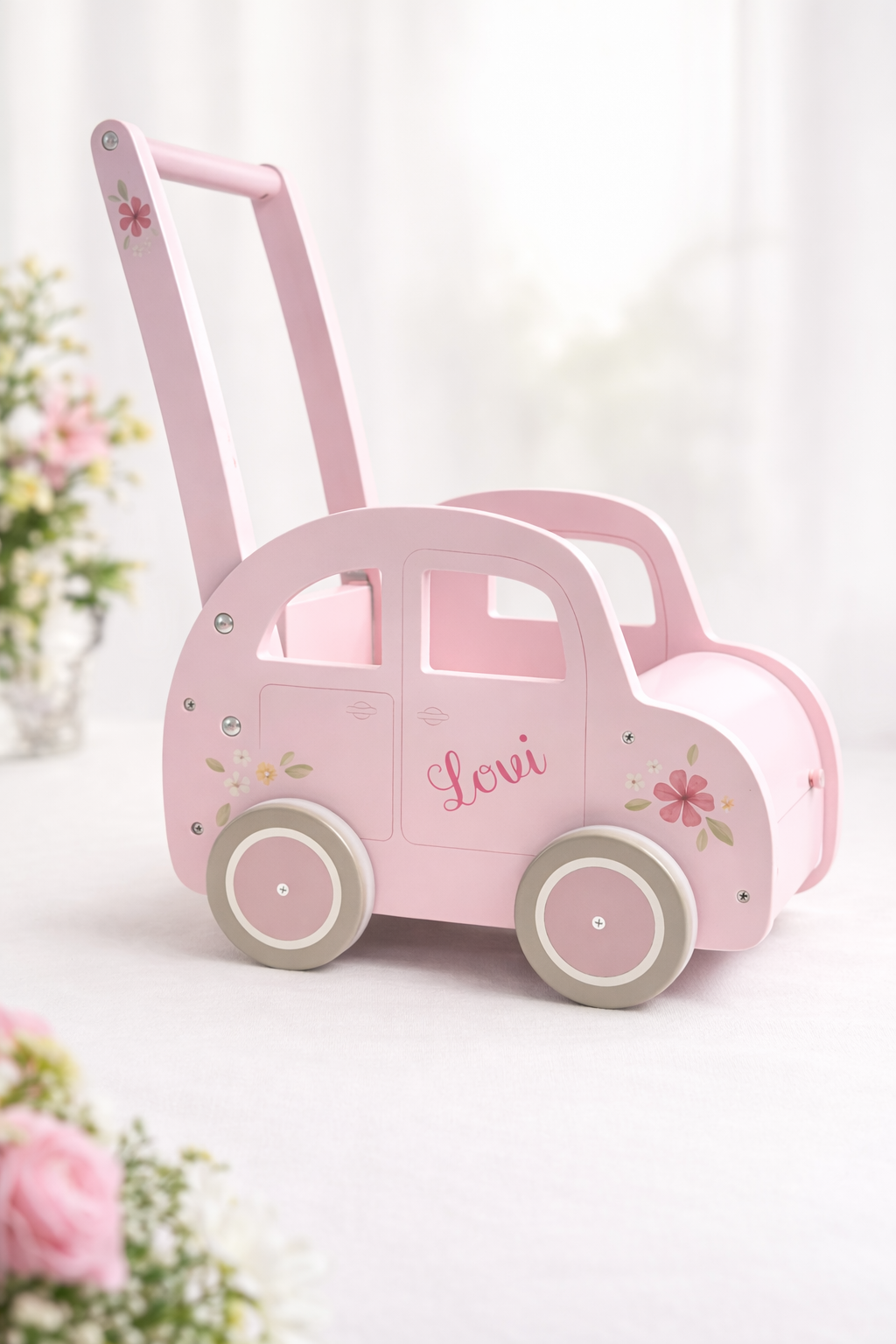 Little Dutch Baby Walker - Roze met naam