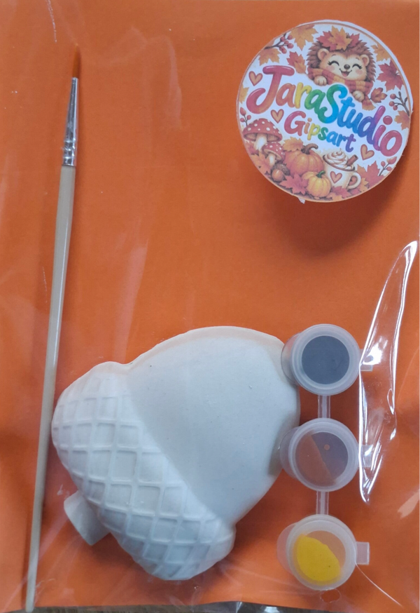 Herfst Gips Art – Eikeltje