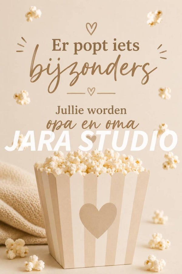 Popcorn jullie worden opa en oma / zwanger
