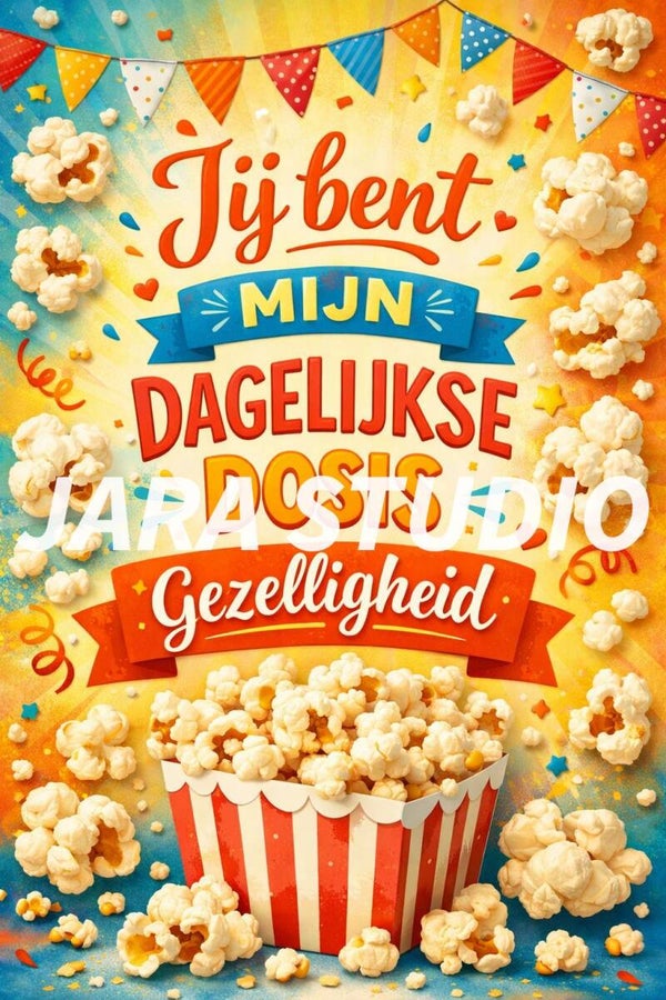 Popcorn dagelijkse gezeligheid