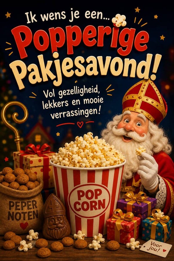 Popcorn Sinterklaas popperig avondje!