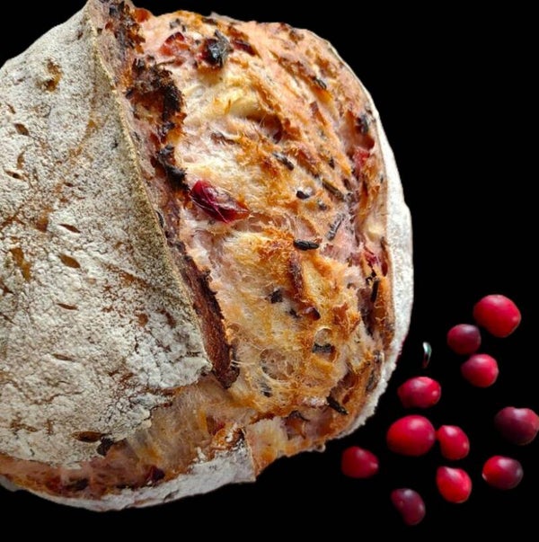 Cranberry Orange Sourdough Bread