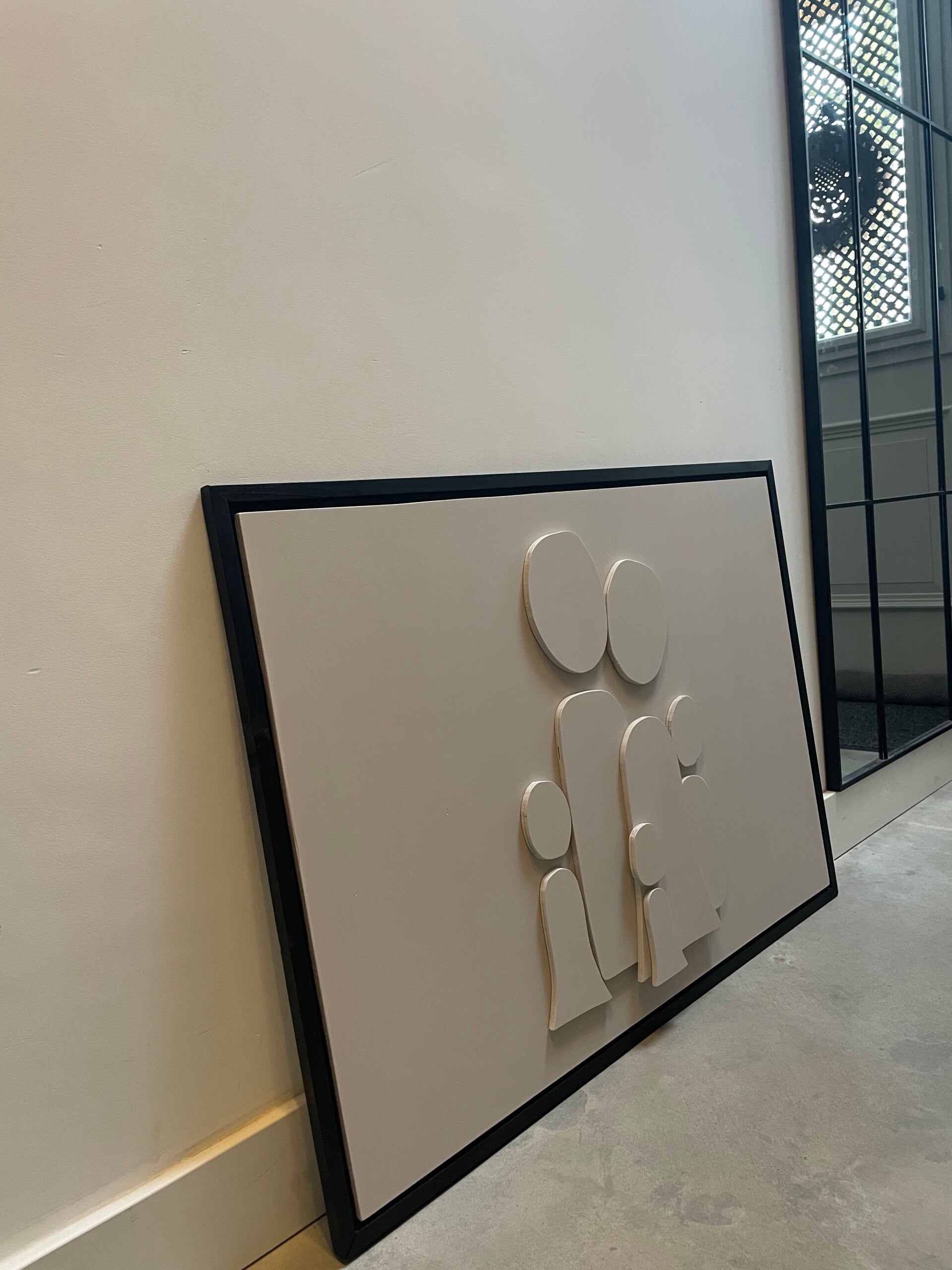 3D houten familieportret 100x70