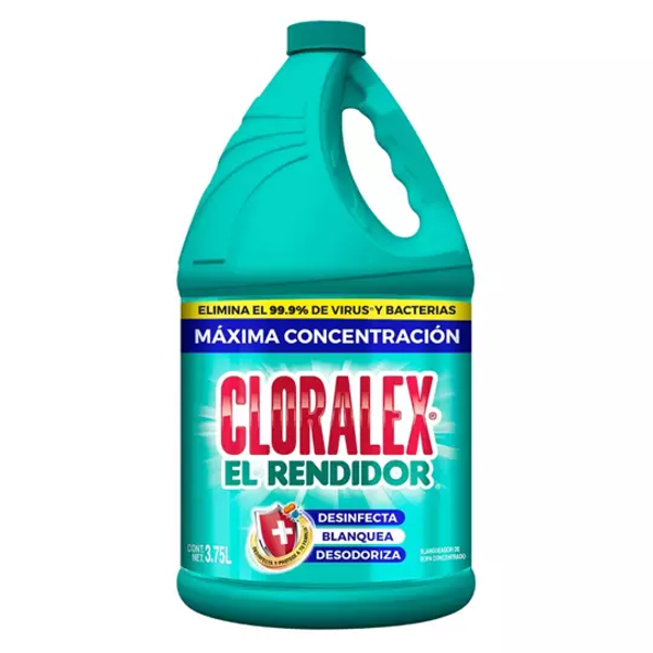 Blanqueador Cloralex, cloro 3.75 Lt.