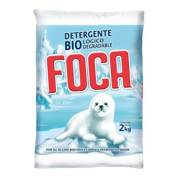 Detergente biologico y biodegradable enpolvo Foca 2 kg