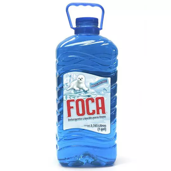 Detergente liquido biologico y biodegradable Foca de 3.785 Lt.
