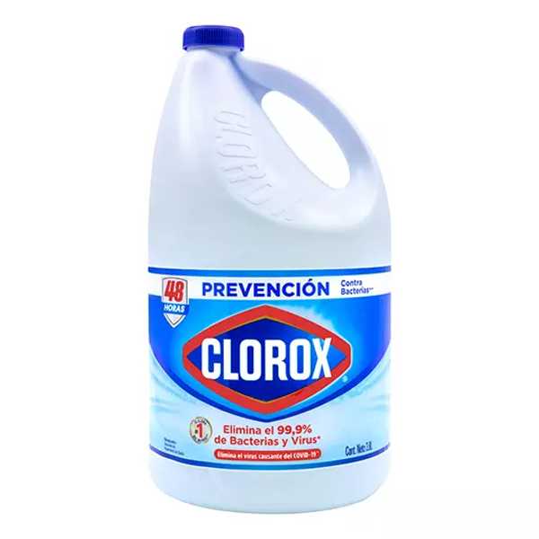 Blanqueador Clorox, cloro 3.8 Lt..