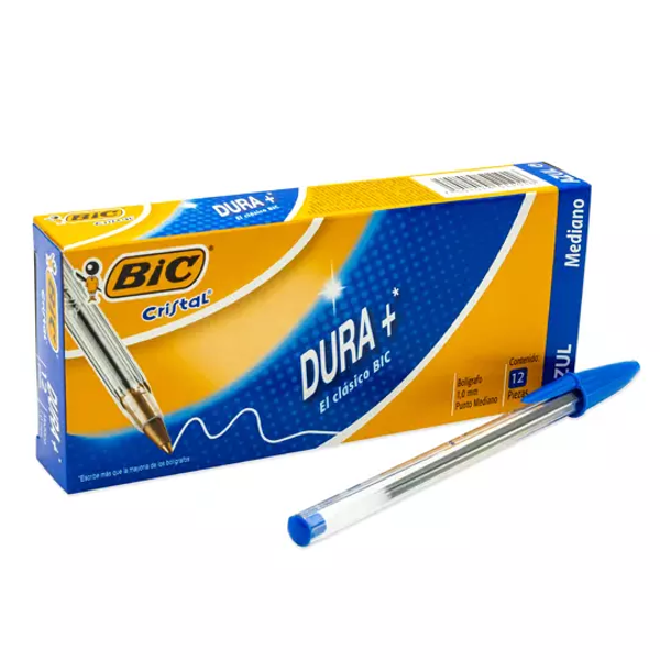 Bolígrafo BIC azul punto mediano 1.0 mmcaja con 12 piezas