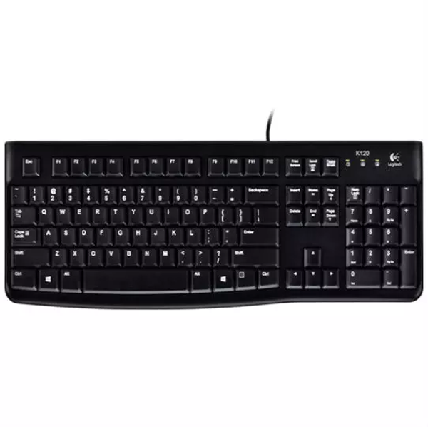 Teclado Logitech K120 USB Alámbrico Negro (Español)