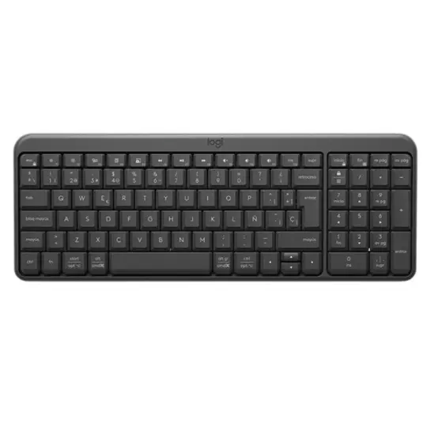 Teclado Logitech K250 Inalámbrico, Bluetooth, Negro, Español