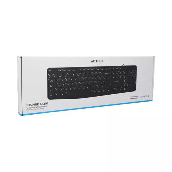 Teclado Acteck alámbrico.