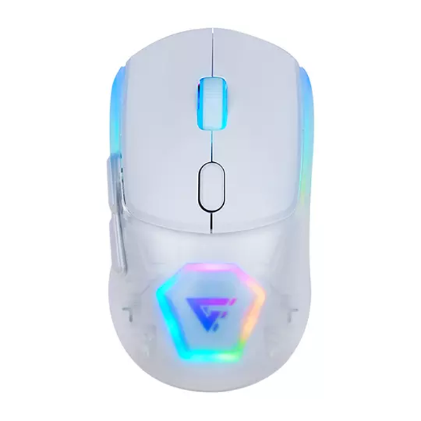 Mouse gf MOw700 inal, carcasas inter, 2.4g+bt, pixart 3395,26,000DPI,RGB,blan