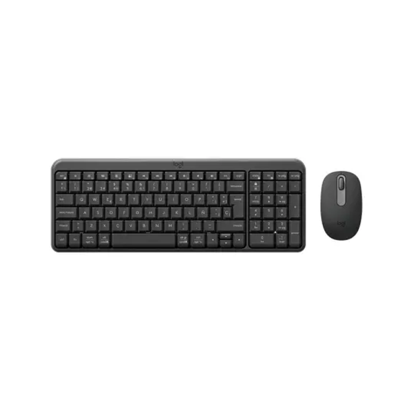 Kit Teclado y Mouse Logitech MK250 Compact Inalámbrico Bluetooth Gris (Español)