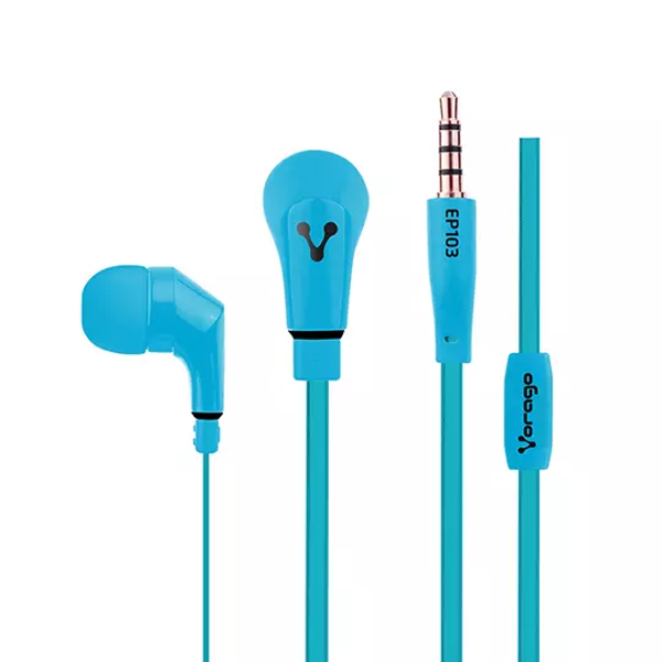 Audifonos Vorago EP-103 azul 3.5mm.