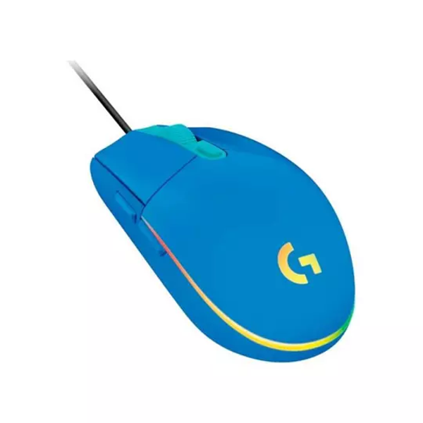 Mouse Gamer Logitech Óptico G203 LightSync RGB Alámbrico, USB 8000 DPI Azul