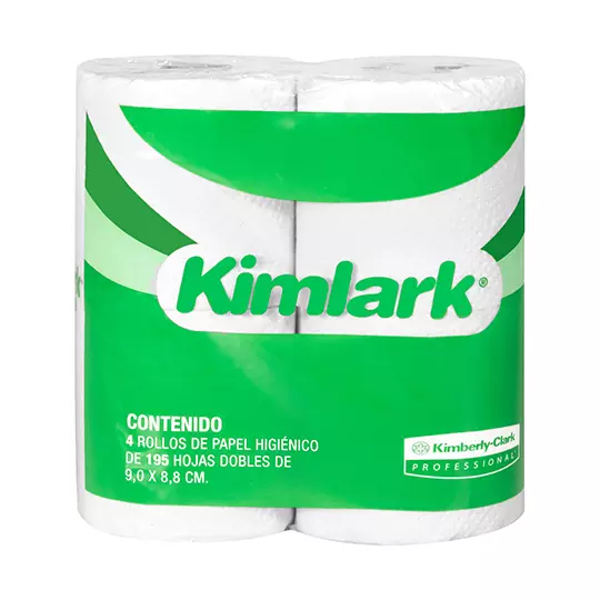 Papel Higiénico blanco Kimlark, colchonc/ 24 paq. 195 hjs dobles