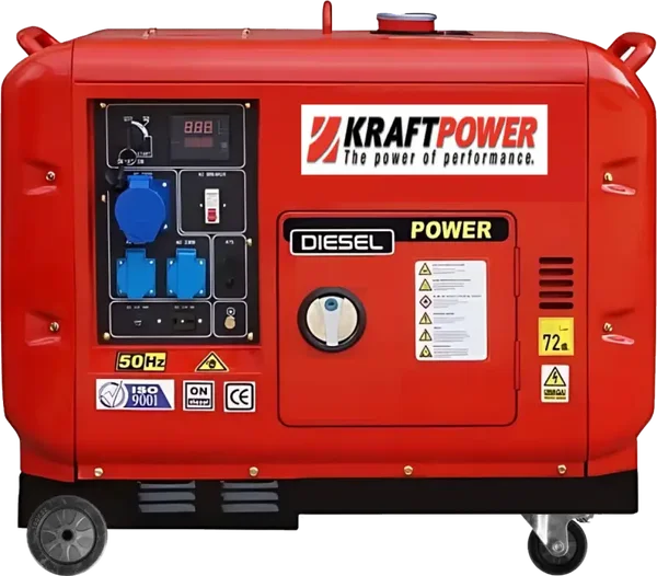 Groupe électrogène diesel K9500 – 9,5 kVA Supersilencieux (Monophasé)