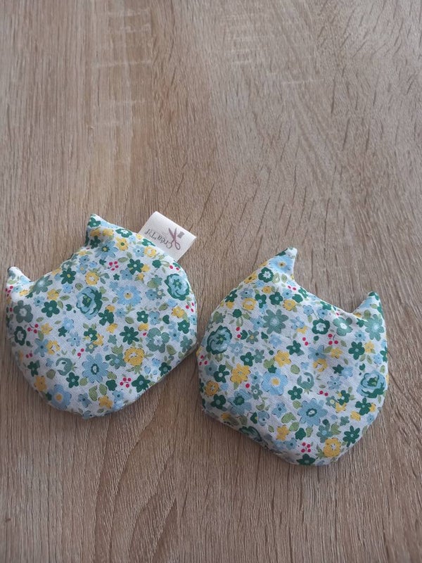 2 chaufferettes tête de chat