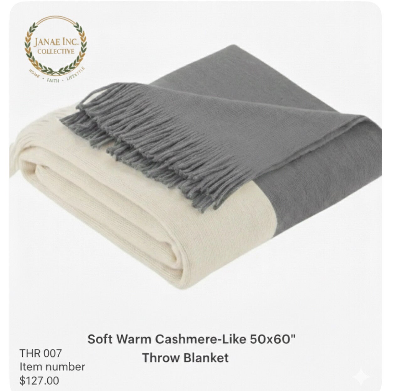 Ultra Soft Cashmere Like Throw